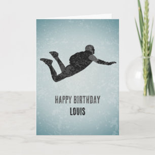 Himmelstürmer auf industriellem Metall-Look, maßge Karte