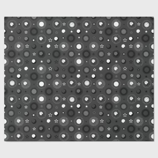 Himmelsuhr-Wrap-Geschenkpapier Geschenkpapier (Saum)