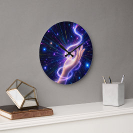 Himmelsviolette Energie-Wanduhr Große Wanduhr