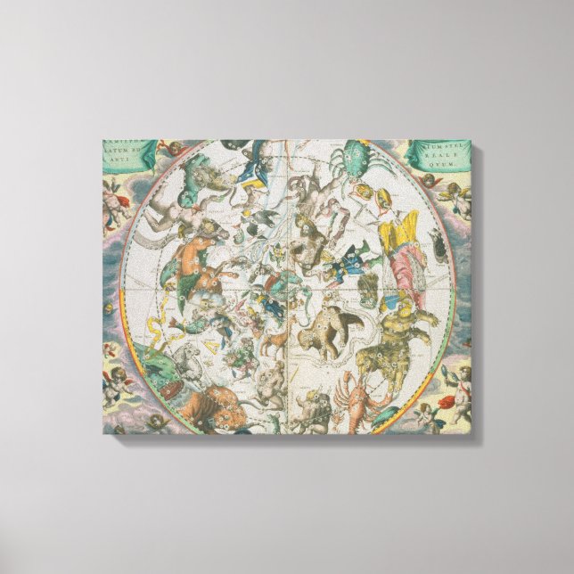 Himmelswelt mit den Zeichen des Zod Leinwanddruck (Vorderseite)