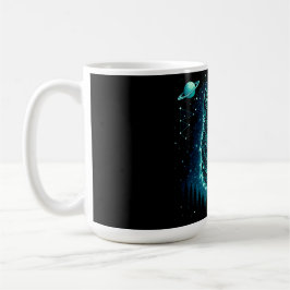 Himmelswolf – Kosmisches Heulen Wildtiergalaxie Kaffeetasse