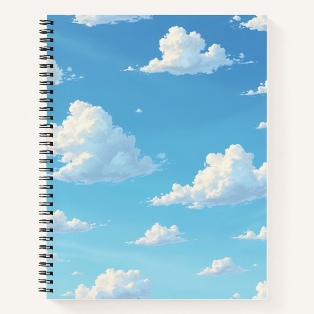 Himmelwolken Notizbuch (Vorderseite)