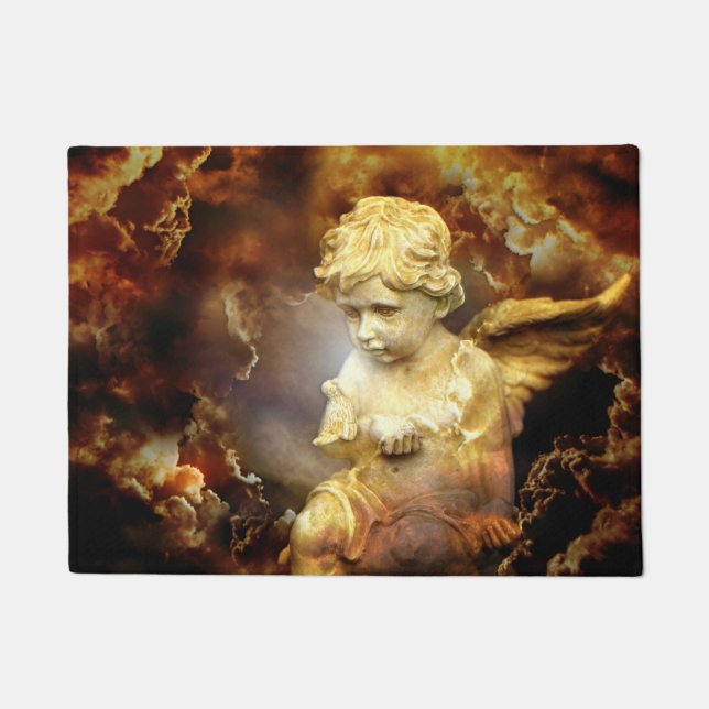 Himmlisch Angel Cherub Fußmatte (Vorderseite)