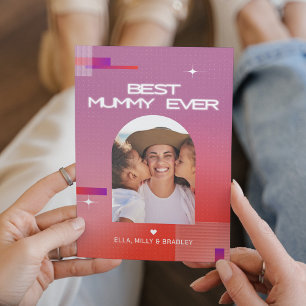 Himmlisch BESTE MUMIE ALLE ZEIT Muttertagsfoto Feiertagskarte