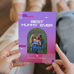 Himmlisch BESTE MUMIE ALLE ZEIT Muttertagsfoto Feiertagskarte