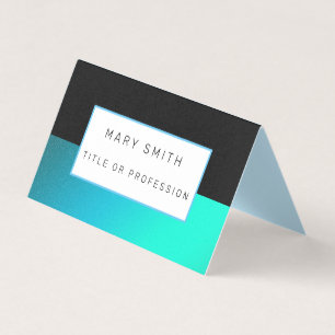 Himmlisch Blue Black Luxe Business Card Visitenkarten
