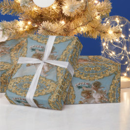 Himmlisch Cherubs Weihnachtsfeiertag Geschenkpapier