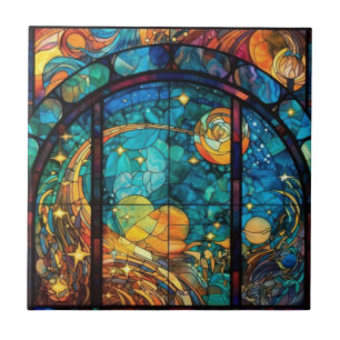 Himmlisch gestanzte Glasarmatur Fliese