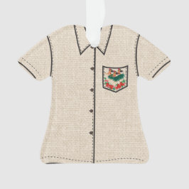 Himmlisch Hula Holiday Hawaiian Hula Aloha Shirt Ornament