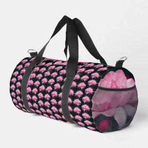 Himmlisch Rosa Rose Blume Personalisiert Duffle Bag