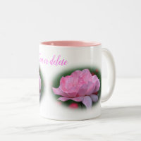 Himmlisch Rosa Rose Blume Personalisiert