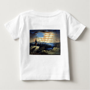 Himmlische amerikanische Flagge in Sky, Zouave Ziv Baby T-shirt