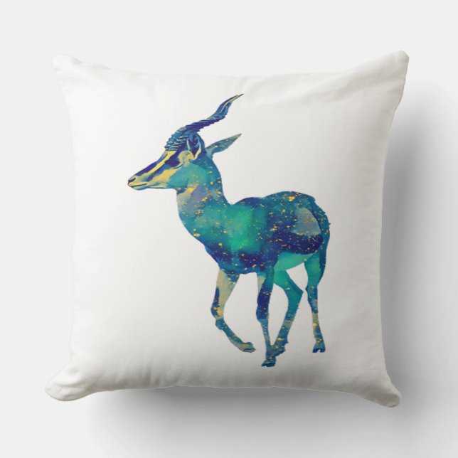 Himmlische Antilope Kissen (Vorderseite)