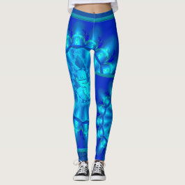 Himmlische Blues - Leggings für ein reibungsloses 