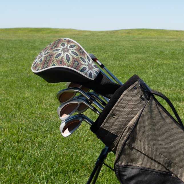 Himmlische Blüten der Unendlichkeit Golf Headcover (In SItu)