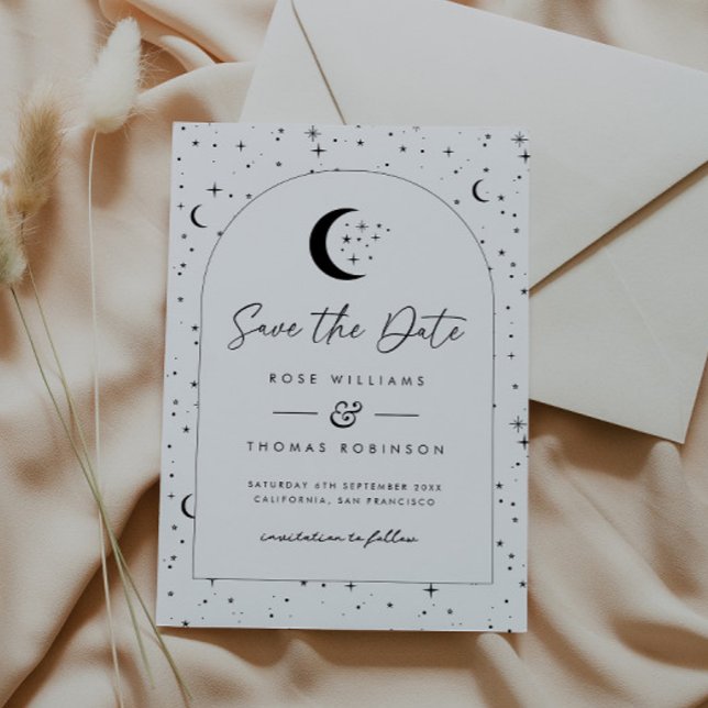 Himmlische Bogen Save The Date (Zazzle Celestial Arched Save The Date )