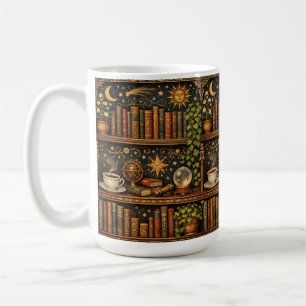 Himmlische Bücherregalliebhaber Kaffeetasse