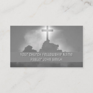 Himmlische Cross Sky Church Business Cards Visitenkarte