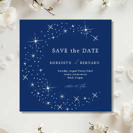 Himmlische elegante Hochzeitsmond-Blau-Save-the-Da Save The Date