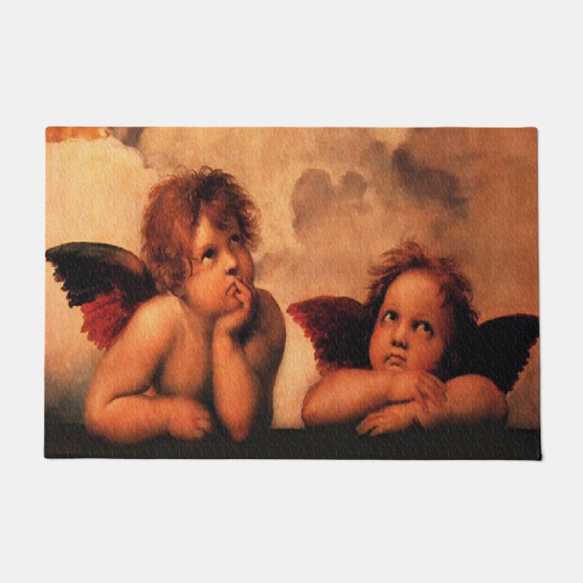 Himmlische Engel-Kunst RAPHAEL Fußmatte (Vorderseite)