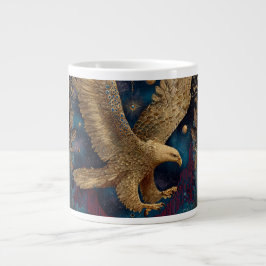 Himmlische Goldadlerkunst Jumbo-Tasse