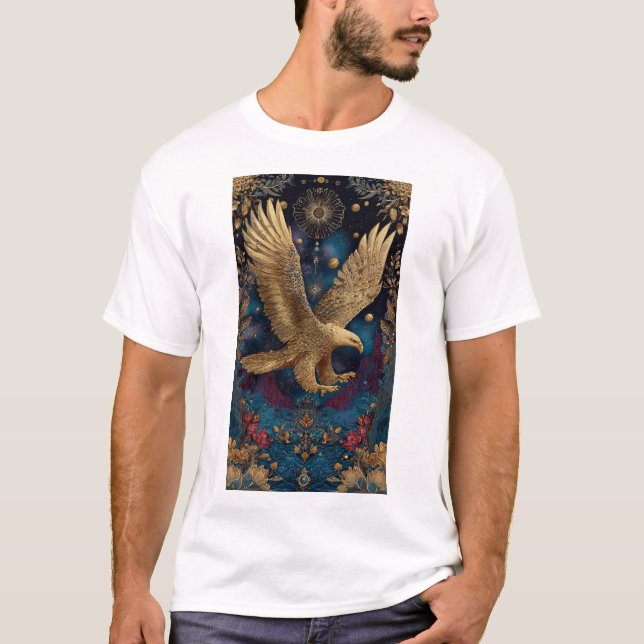 Himmlische Goldadlerkunst  T-Shirt (Vorderseite)