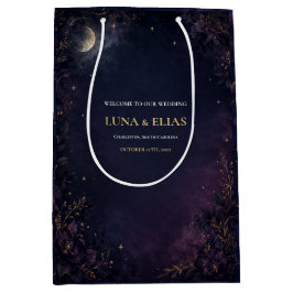 Himmlische gotische Mond-Hochzeits-Geschenktasche Mittlere Geschenktüte
