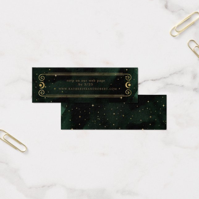 Himmlische Grün-Gold-Hochzeitsseite (Büro)