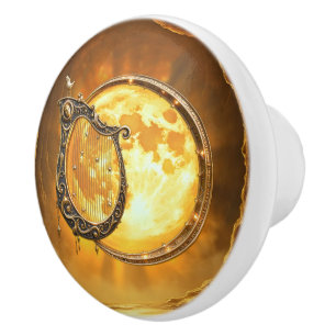 Himmlische Harfe des goldenen Mondes. Keramikknauf