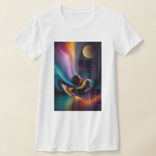 Himmlische Harmonie Abstrakte Traumlandschaft T-Shirt