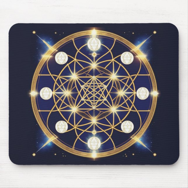 Himmlische Harmonie – Das Licht innerhalb des Gitt Mousepad (Vorne)