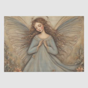 Himmlische Harmonie: Folk Art Angel Decoupage Seidenpapier