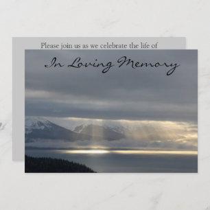 Himmlische helle Erinnerungsservice-Mitteilung Einladung