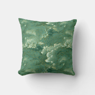 Himmlische Jade-Chiyogami Kissen