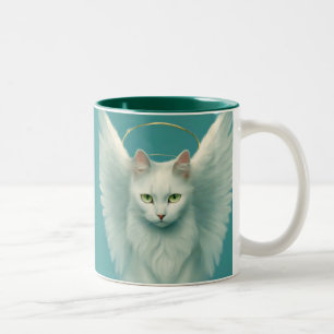 himmlische Katze Zweifarbige Tasse