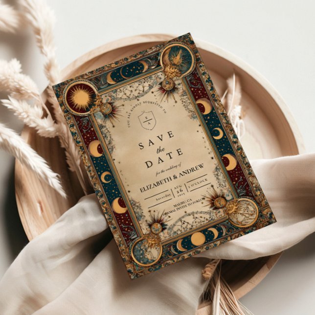 Himmlische königliche Barockhochzeit Save The Date (Von Creator hochgeladen)