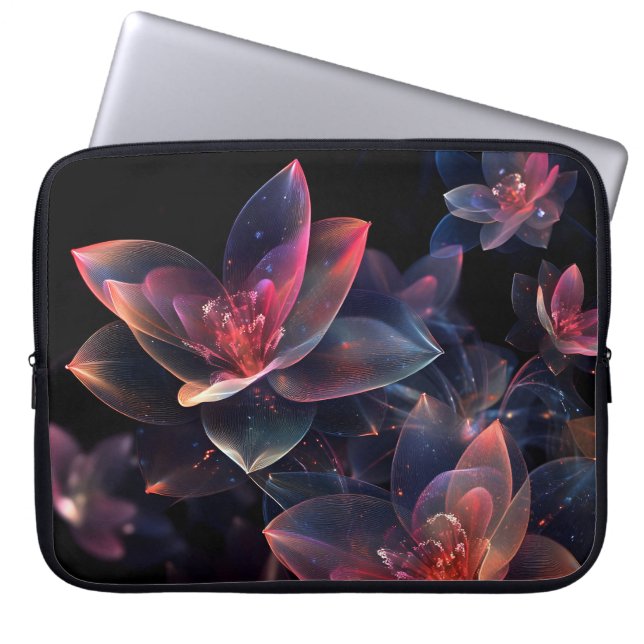 Himmlische Kosmische Lotusblüte Laptopschutzhülle (Vorderseite)