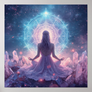 Himmlische Kristallmeditation Poster
