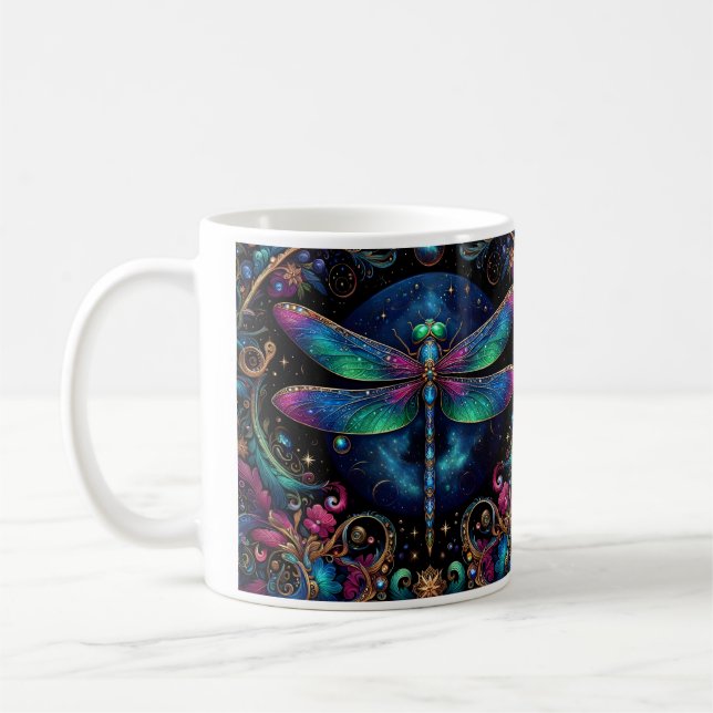 Himmlische Libelle Kaffeetasse (Links)