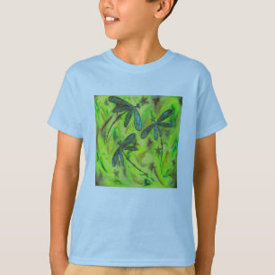 Himmlische Libellen auf einem Sternenhimmel T-Shirt
