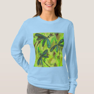 Himmlische Libellen auf einem Sternenhimmel T-Shirt