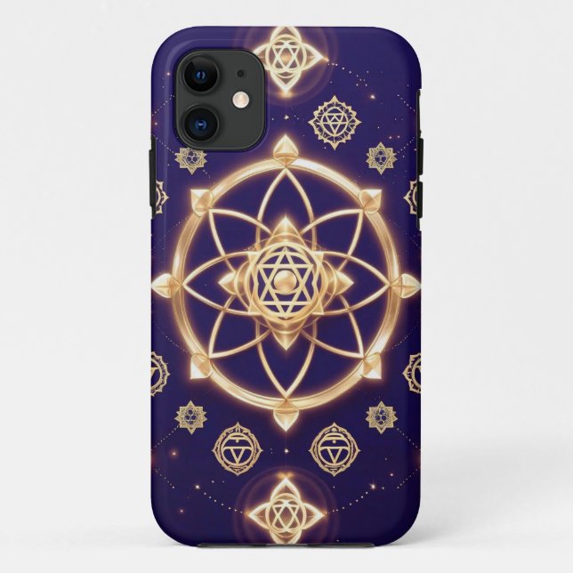 Himmlische Lichtgeometrie — Heiliges Muster Case-Mate iPhone Hülle (Rückseite)