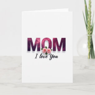 Himmlische Mama ich liebe dich Karte