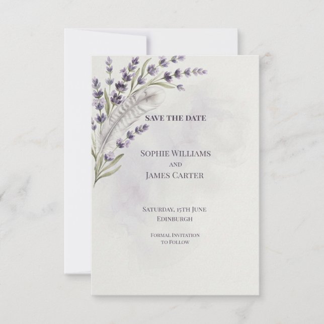 Himmlische Mond- und Sternenhochzeit - Save-the-Da Save The Date (Vorderseite)