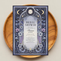 Himmlische Mondblumen-Art Nouveau-Brautparty