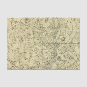 Himmlische Nordhemisphäre Seidenpapier