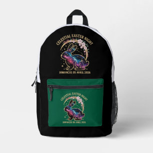Himmlische Osternacht 2026 Galaxy Bunny Constella Bedruckter Rucksack