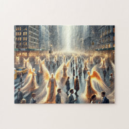 Himmlische Pendler Engel unter uns Puzzle