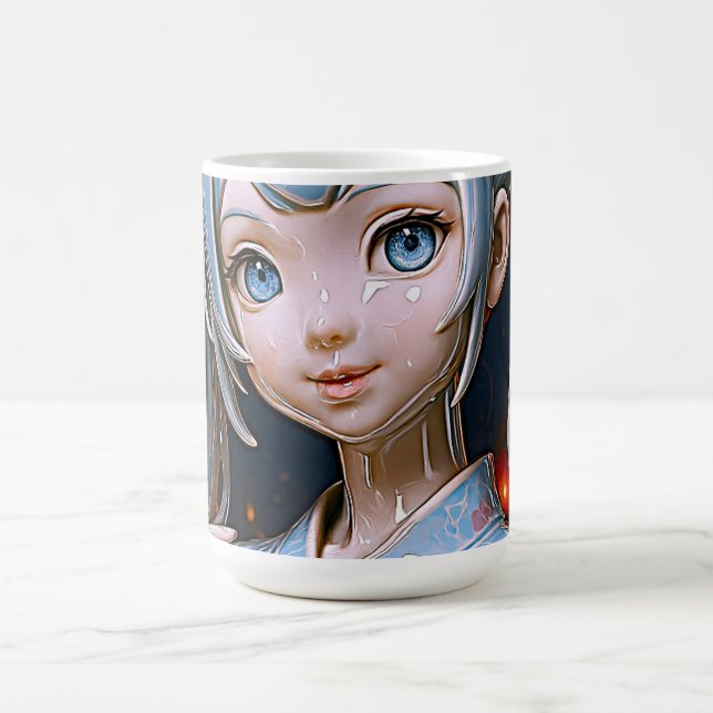 Himmlische Porzellan-Anime-Schönheit Kaffeetasse (Mittel)
