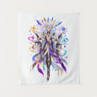 Himmlische Prisma-Göttin Fantasy-Wandkunst Wandteppich
